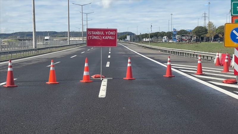 Bolu Dağı Tüneli İstanbul yönü, 31 Ekim'e kadar günde 5 saat kapalı