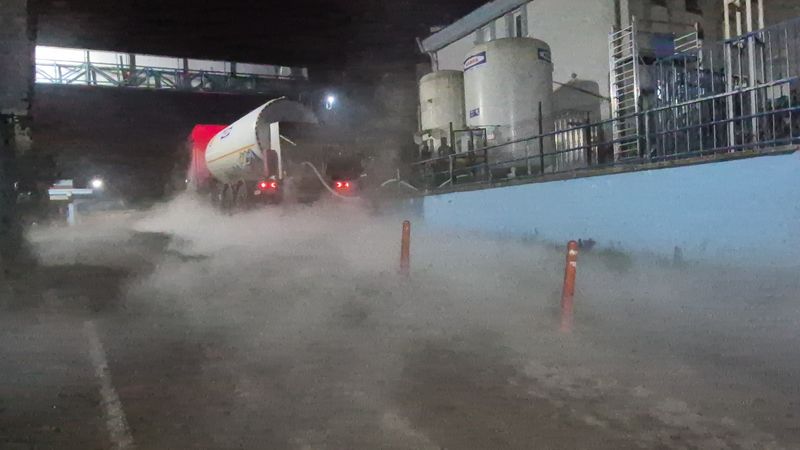 Bartın'da sızan oksijen paniğe neden oldu