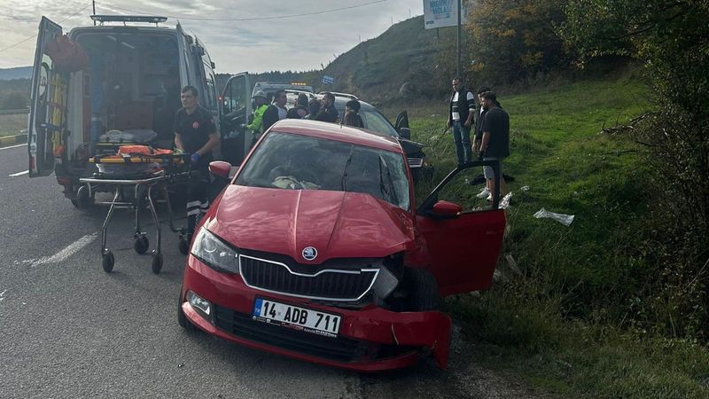 Bolu D-100'de kaza: 5 yaralı