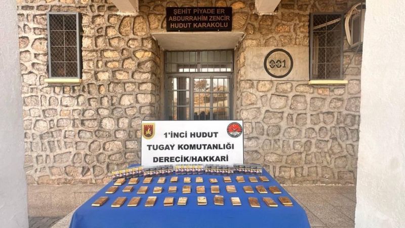 MSB: Hakkari hudut hattında 36 kilo altın ele geçirildi
