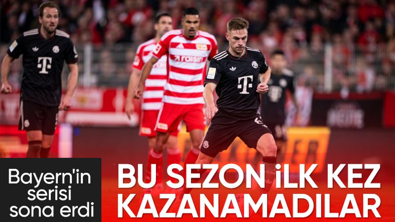 Bayern Münih, bu sezon ilk kez kazanamadı