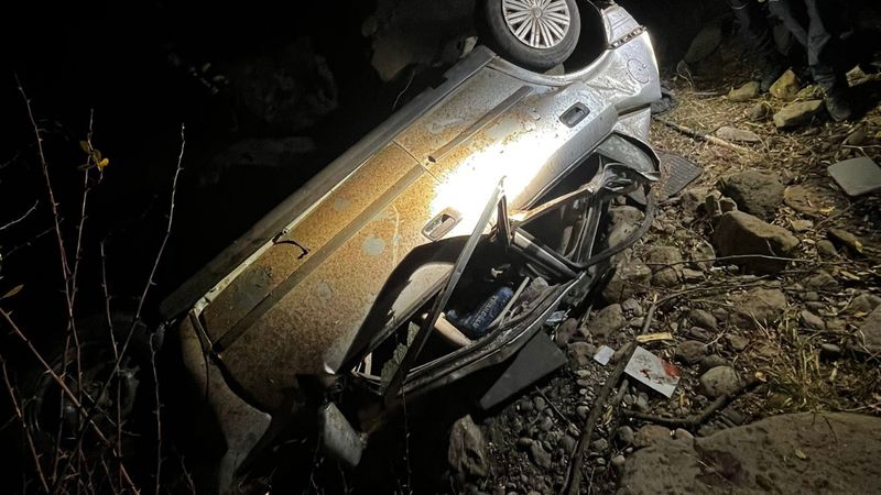 Kayseri'de otomobil 200 metre yükseklikten vadiye uçtu: 1 ölü