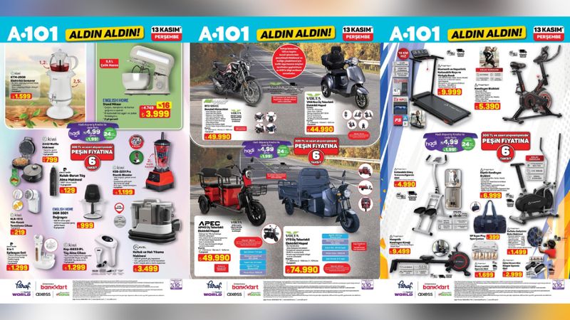 A101’e spor aletleri geliyor: Eliptik, bisiklet, yürüyüş bandı, boks makinesi…