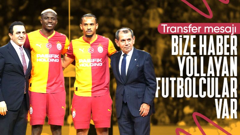 Galatasaray: Bize haber yollayan futbolcular var