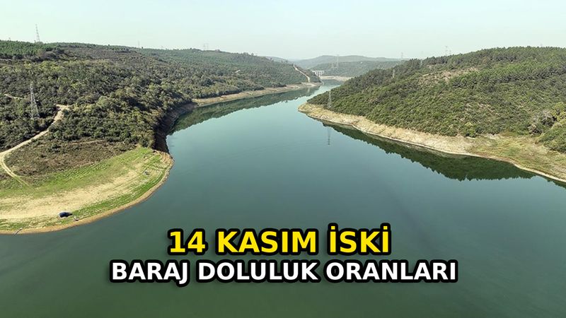 İSKİ Baraj Doluluk Oranı 14 Kasım 2025: İstanbul su seviyesinde son durum…
