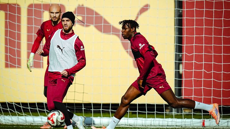 Galatasaray, Gençlerbirliği maçının hazırlıklarına devam etti.