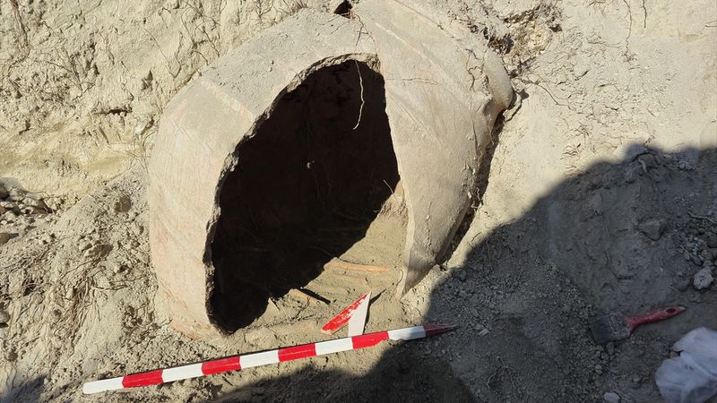 Denizli’de su borusu döşenirken insan kemikleri bulundu