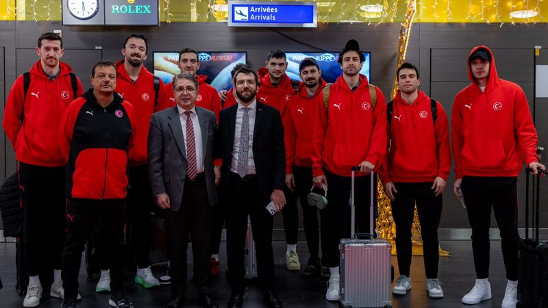 A Milli Erkek Basketbol Takımı, İsviçre'ye gitti