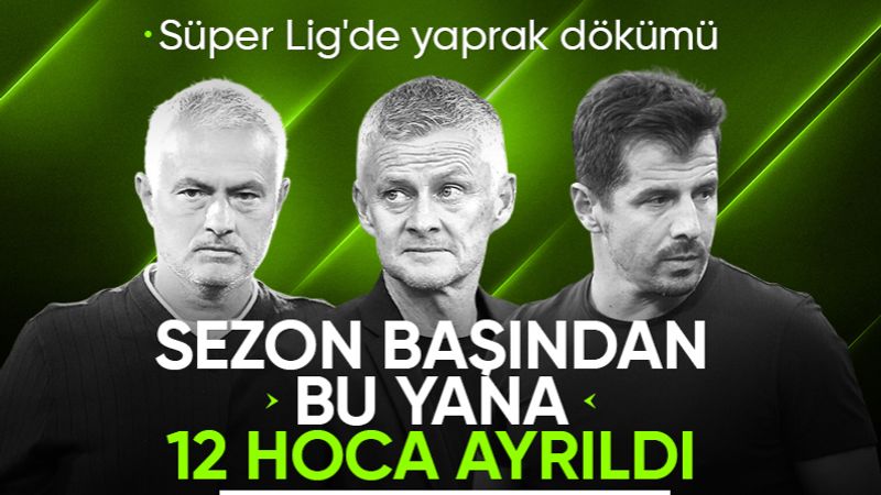 Süper Lig'de 14 haftada 12 teknik direktör değişikliği yapıldı