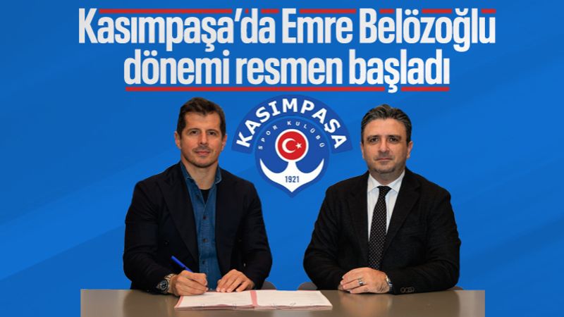 Kasımpaşa’da Emre Belözoğlu dönemi resmen başladı
