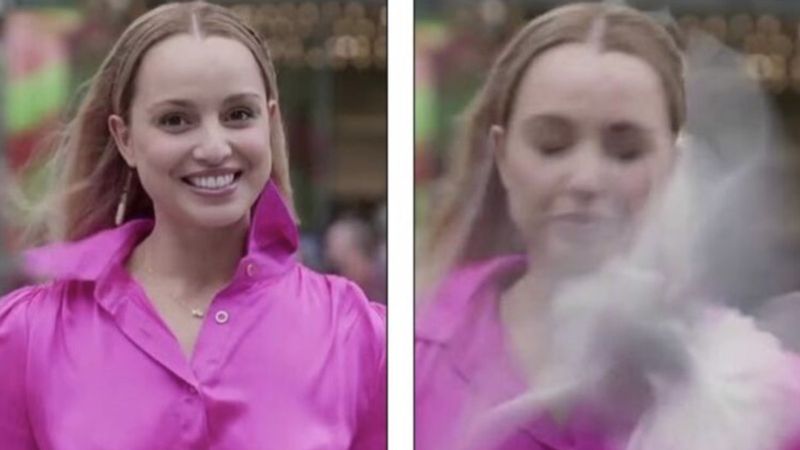 Yeni Zelanda'da canlı yayın sırasında martı muhabire çarptı