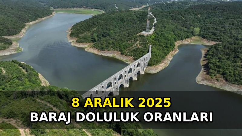 İSKİ baraj doluluk oranları 8 Aralık 2025: İstanbul’da barajlar doldu mu?