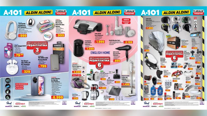 A101’e motosiklet malzemeleri geliyor: Branda, kask, sele kılıfı, balaklava…