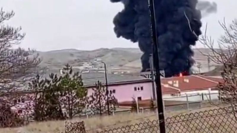 Kırıkkale'de kimya fabrikasında yangın
