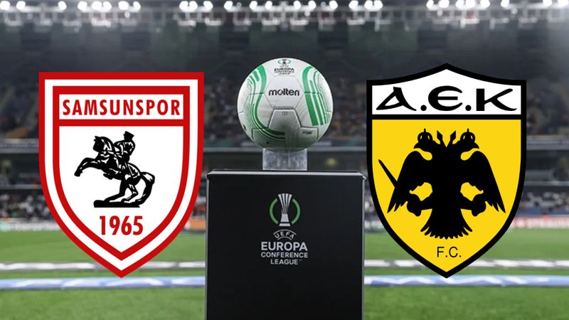 Samsunspor - AEK maçı kaçta, hangi kanalda? ŞİFRESİZ CANLI İZLE
