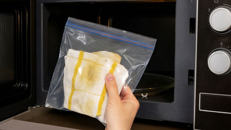 Mutfak havlularını mikrodalgaya koyun, o sorundan kurtulun