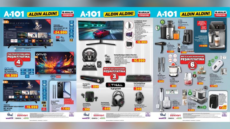 A101'e direksiyon, pedal ve vites oyun seti geliyor: A101 18 Aralık Aktüel Katalog