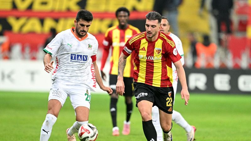 Kayserispor - Alanyaspor maçında gol sesi çıkmadı