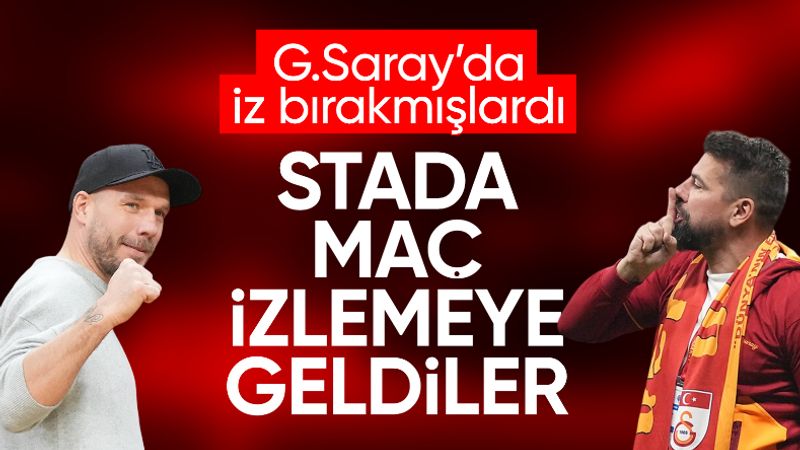 Milan Baros ile Lucas Podolski, Ali Sami Yen Spor Kompleksi'nde