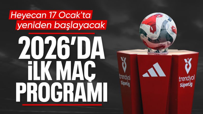 Süper Lig'de iki haftanın fikstürü açıklandı