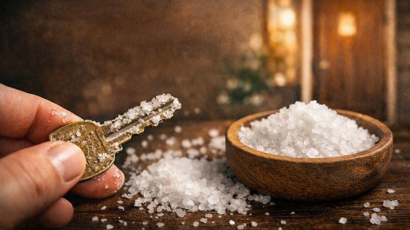 Ev anahtarını tuzla ovalayın! İşte sebebi...