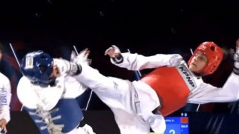 Hatice Kübra'ya altın madalya kazandıran vuruş