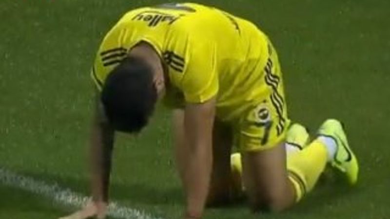 Ozan Tufan'ın sakatlık numarası yaptığı anlar