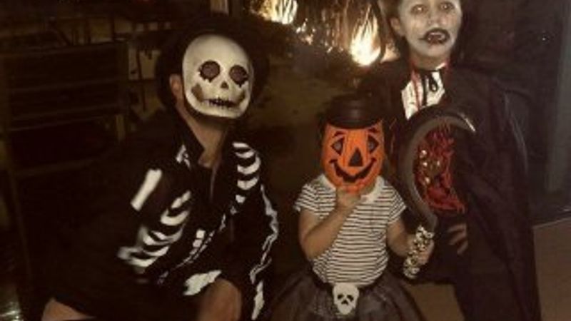 Cadılar Bayramı'nı kutlayan futbolcular