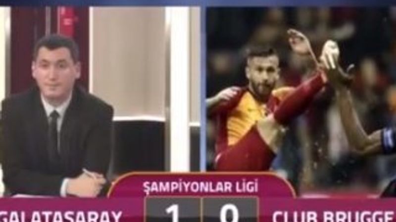 Club Brugge'ün golünde GS TV'de yaşanan üzüntü