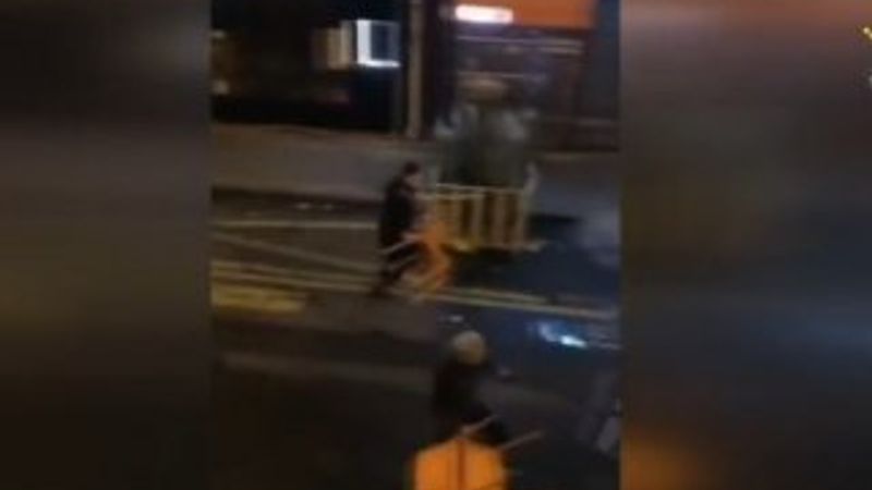 Galatasaray taraftarı PSG’lileri kovaladı: Kaçmayın lan