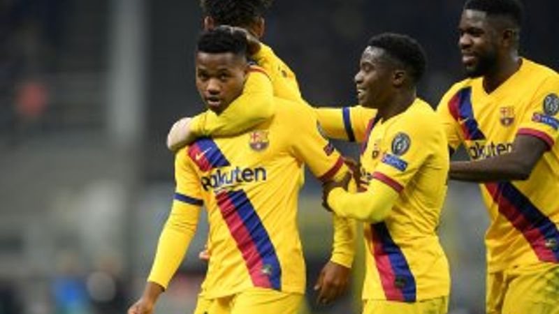 Genç yıldız Ansu Fati, Şampiyonlar Ligi'nde tarihe geçti