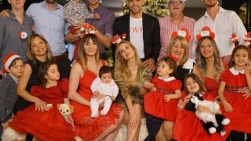 Muslera ve Falcao Noel'i beraber kutladı