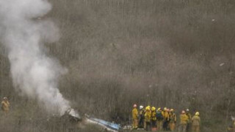Kobe Bryant'ın öldüğü kazanın fotoğrafları