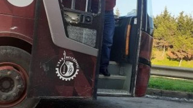 Uşakspor takım otobüsüne saldırı