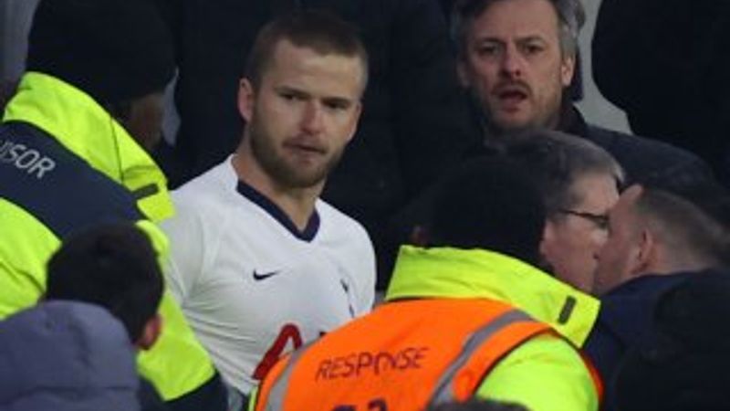 Tottenhamlı oyuncu, tribüne çıkıp taraftar kovaladı