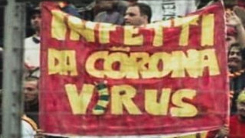 16 yıl önce açılan 'Corona' pankartı