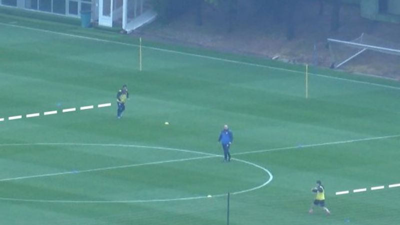 Fenerbahçeli futbolcular çalışmalara başladı