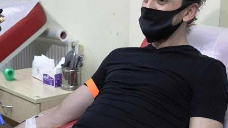 Tuncay Şanlı'dan iftar sonrası kan bağışı