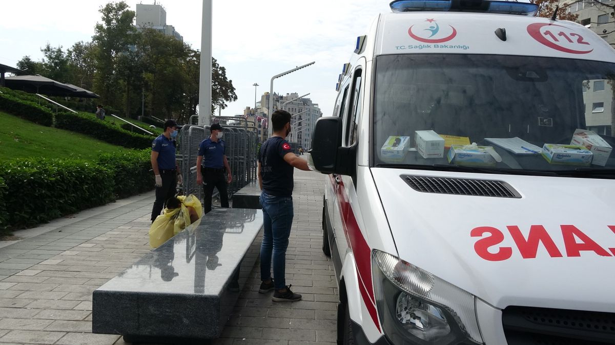 They beat the woman and threw her on the rocks at Beylikdüzü # 7