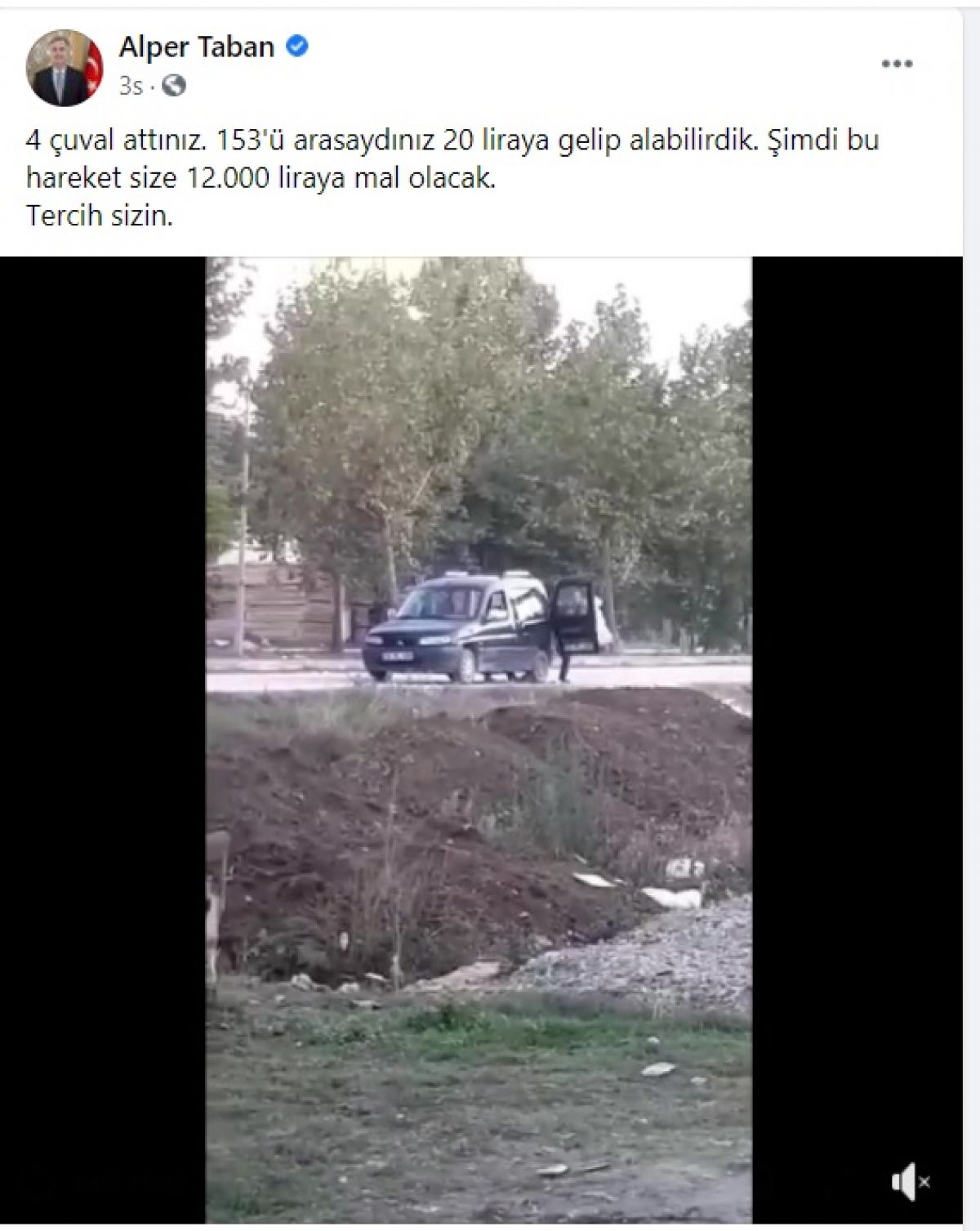 The mayor of İnegöl Alper Taban reacted to those who threw debris into creek # 1