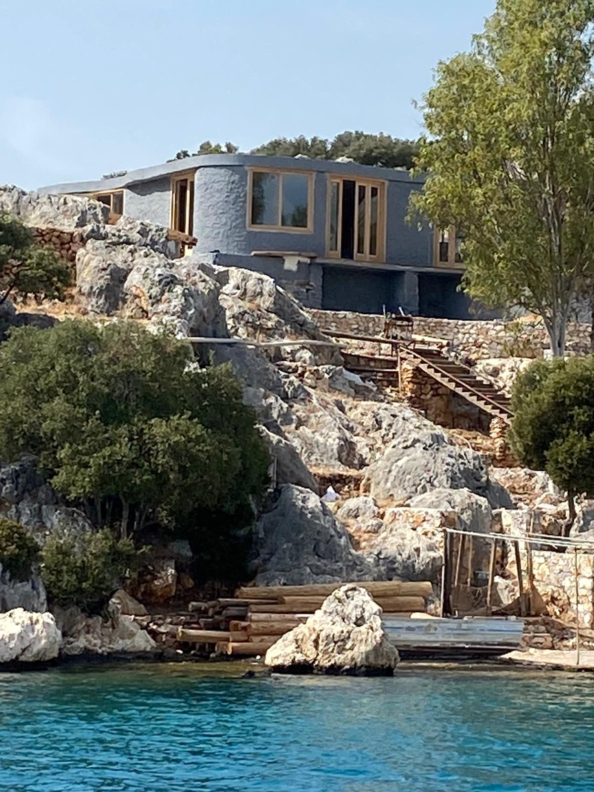 Antalya da İngiliz şirket, sit alanı olan yarımadaya villa yapmaya başladı #5