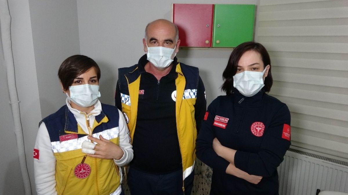 Samsun da hasta tarafından parmağı ısırılan sağlık personeli güçlükle kurtarıldı #4