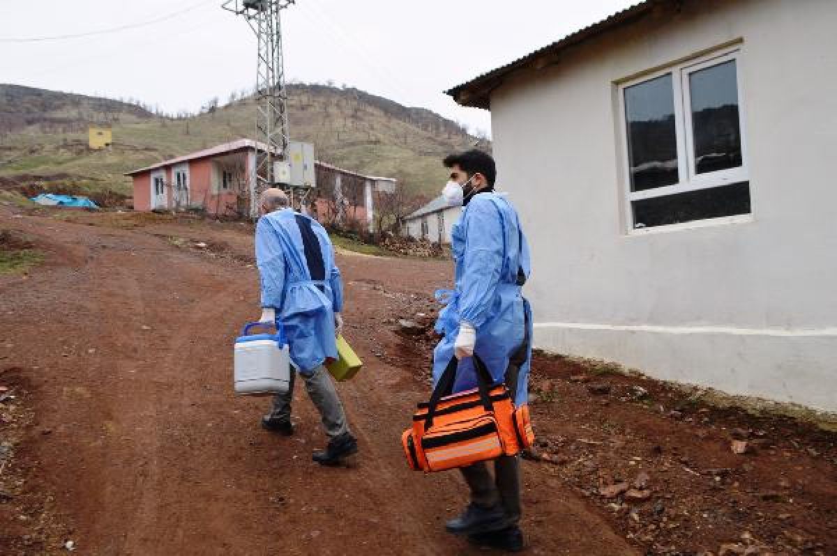 Vaccination teams reach villages in difficult conditions in Adıyaman #5
