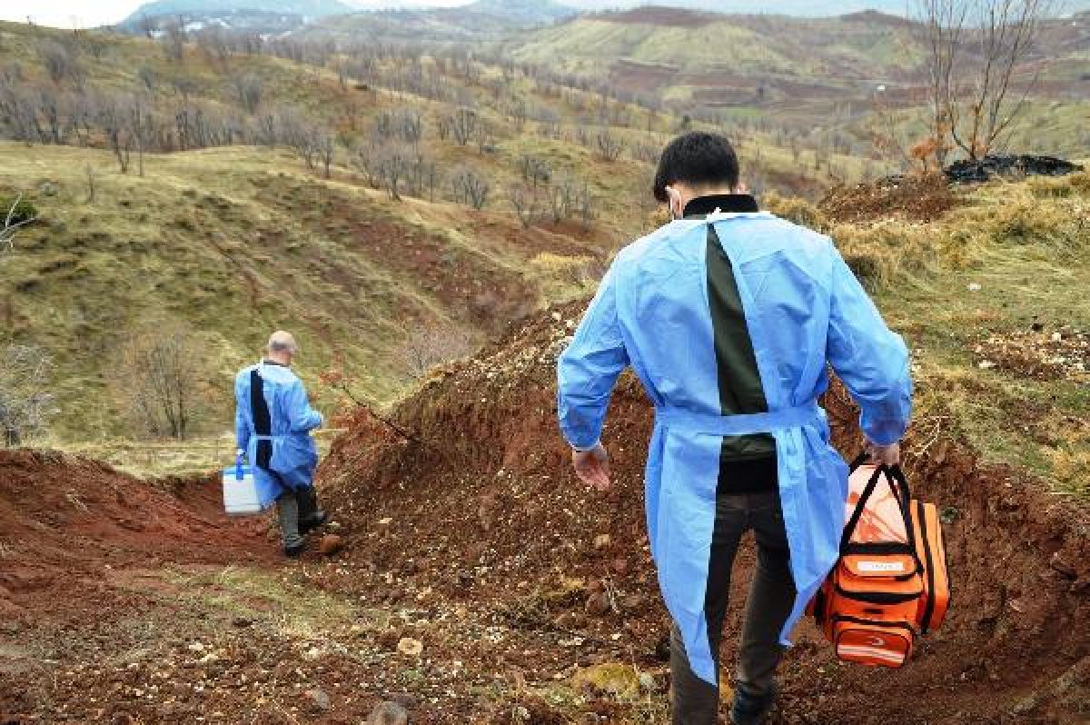 Vaccination teams reach villages in difficult conditions in Adıyaman #2