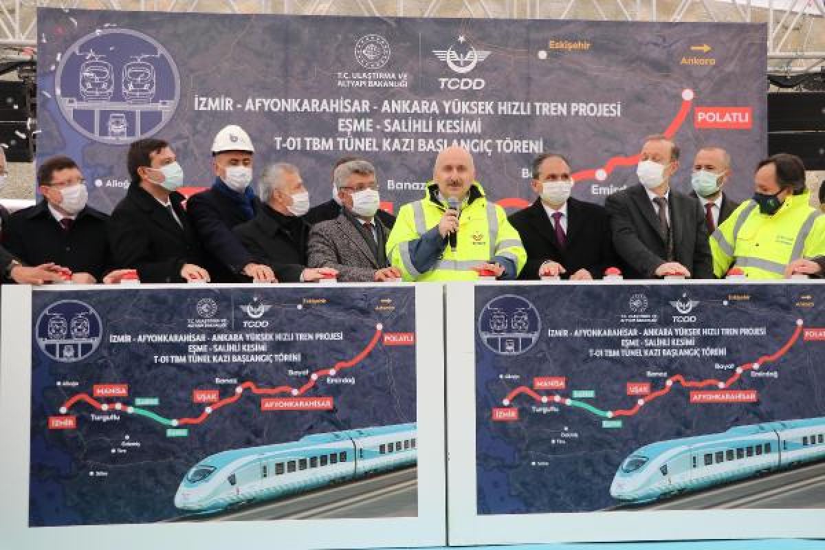Ankara-İzmir Hızlı Tren Hattı nda tünel kazımı başladı #3