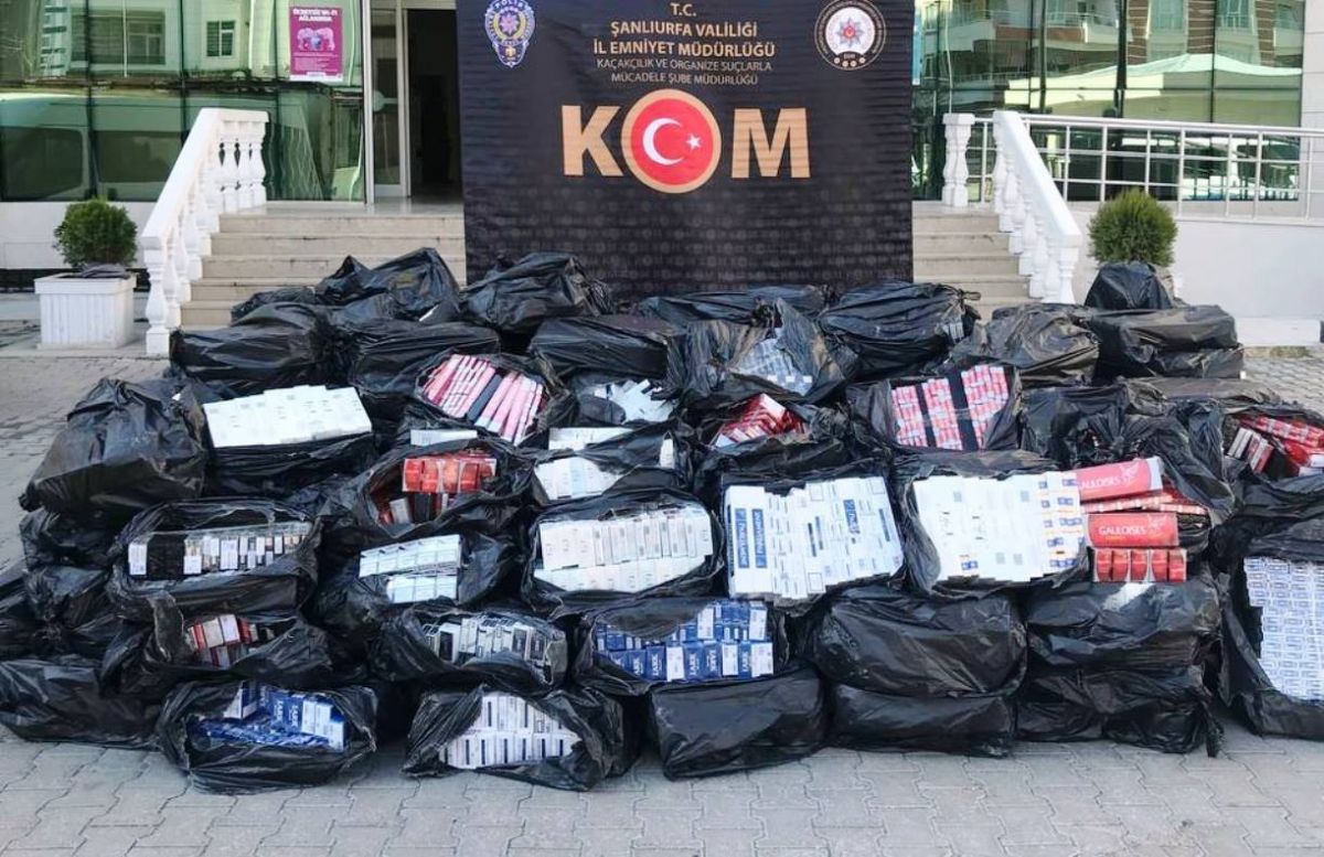 Şanlıurfa’da kaçak sigara operasyonu: 43 bin 500 paket ele geçirildi