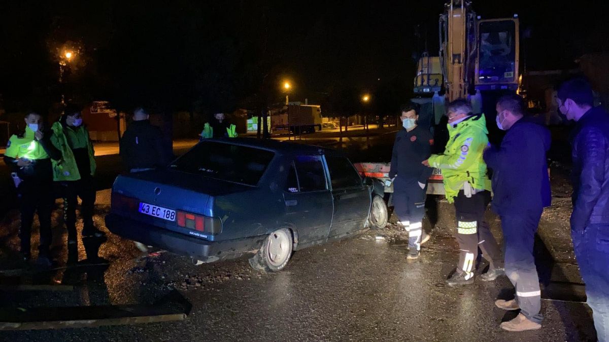 Kütahya'da kaza yapan alkollü sürücünün 'şoför kaçtı' yalanı