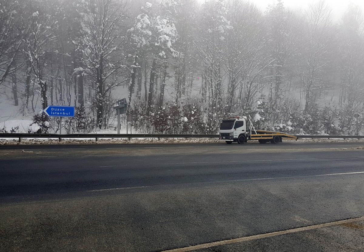 Bolu Dağı'nda yoğun sis görüldü