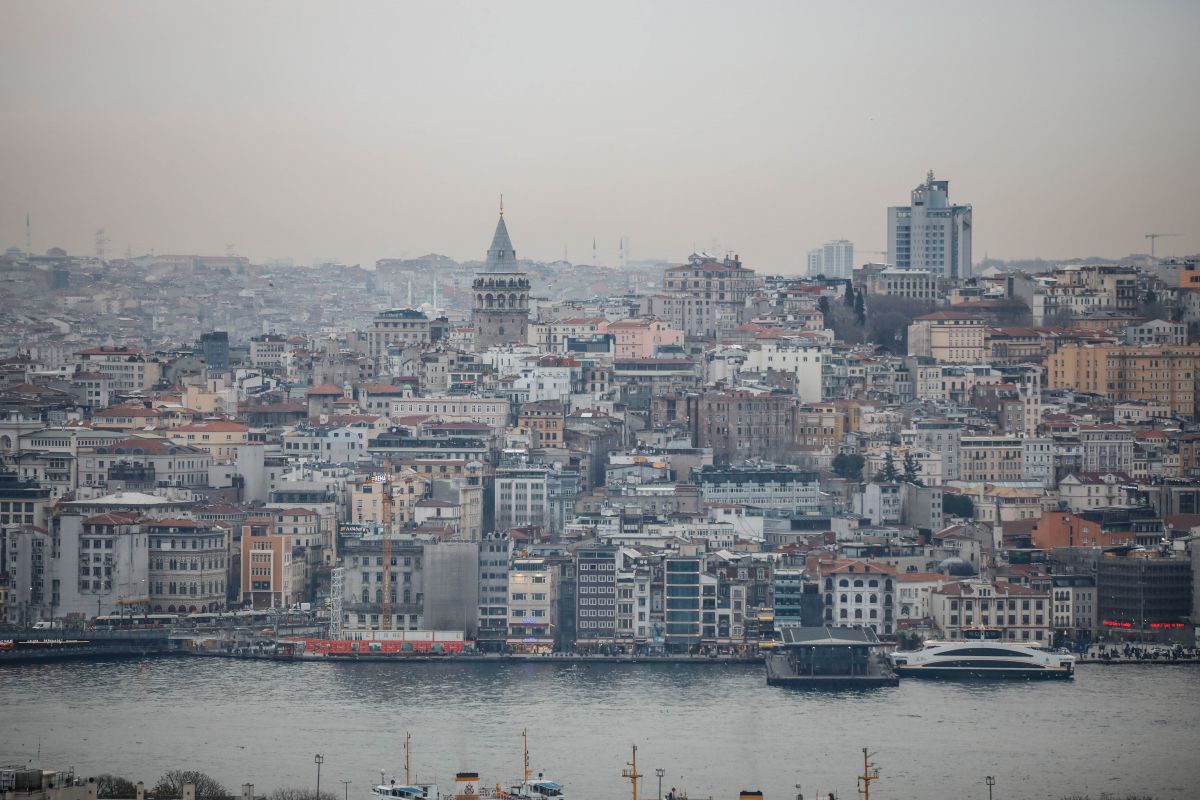 Ayasofya'nın minaresinden tarihi yarımada görüntüsü