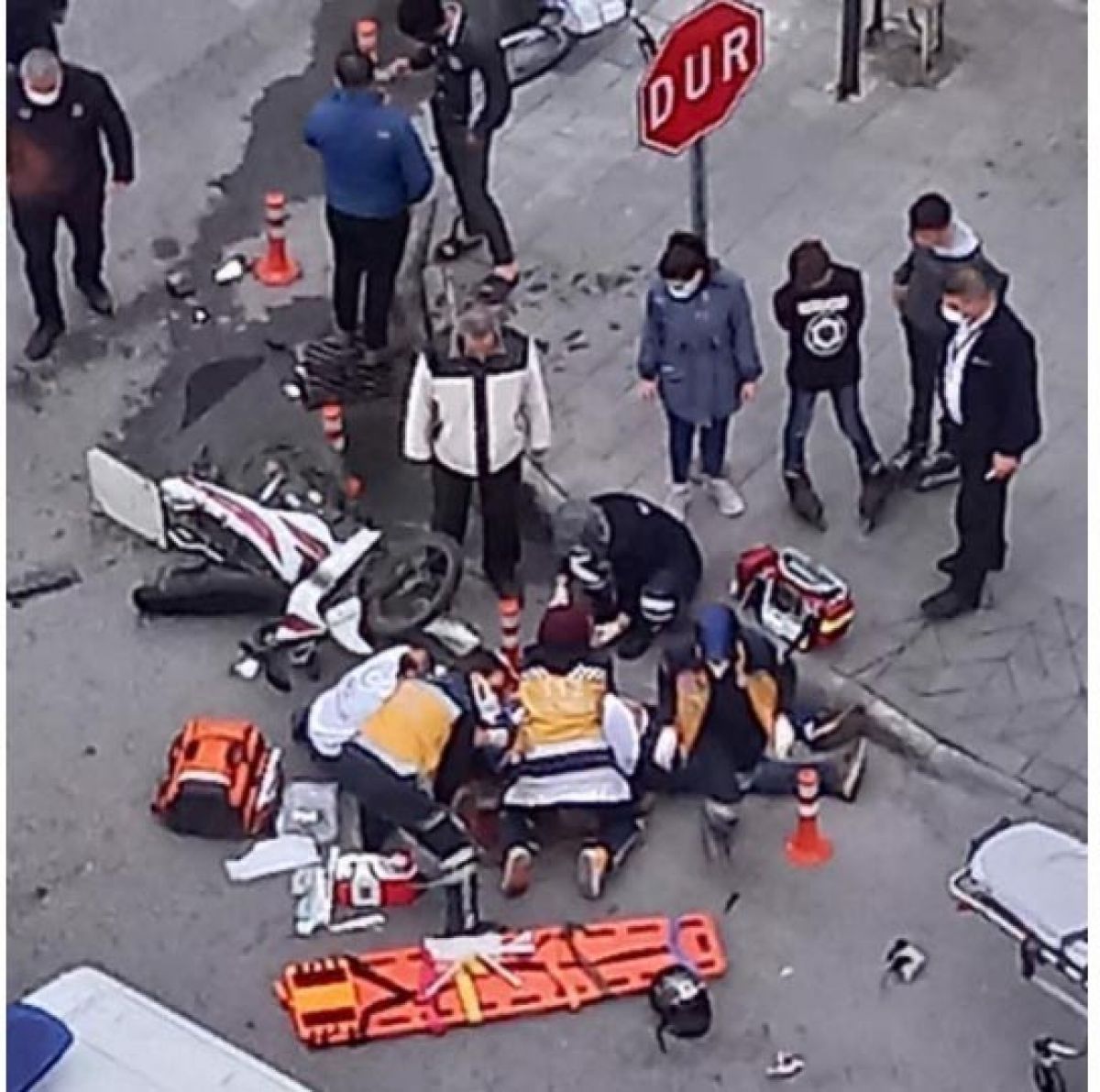 Kayseri'de ambulansın çarptığı motosikletli öldü